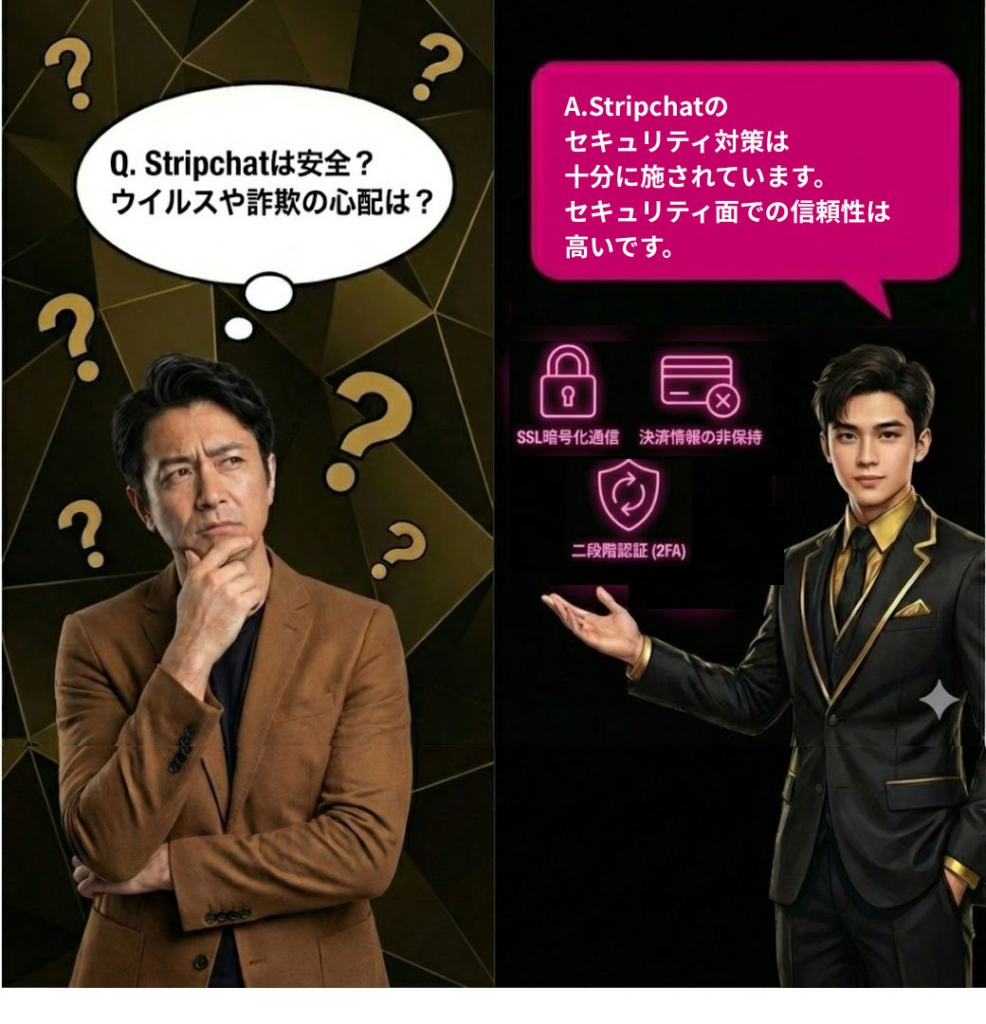 Q. Stripchatは安全?ウイルスや詐欺の心配は?