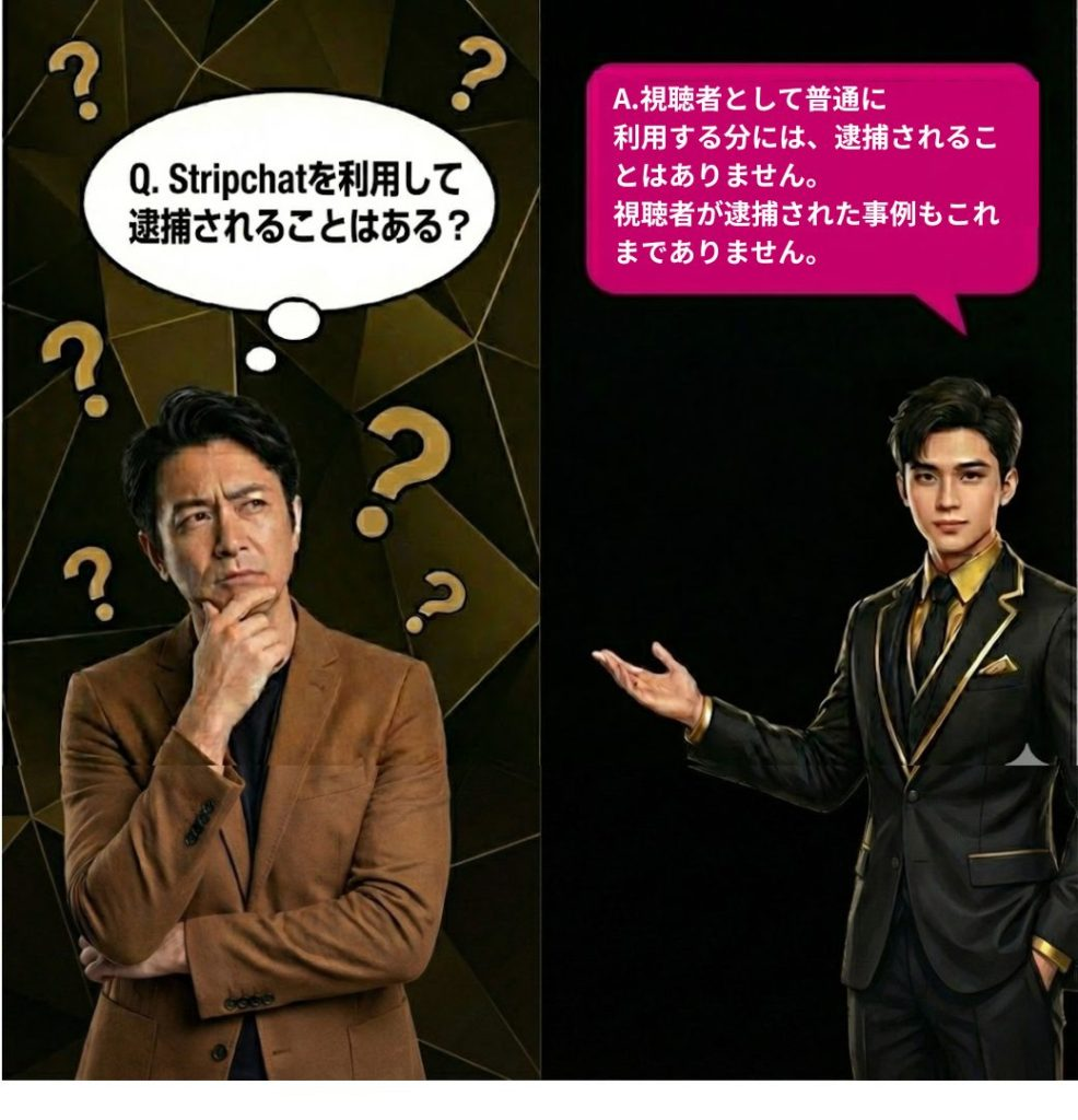 Q. Stripchatを利用して逮捕されることはある?